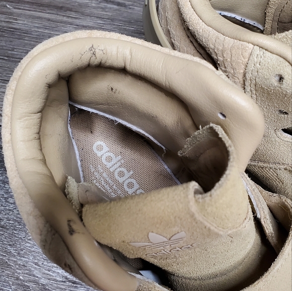 ADIDAS Tubular Invader Suede Strap Khaki High Top Sneakers - Picture 12 of 12